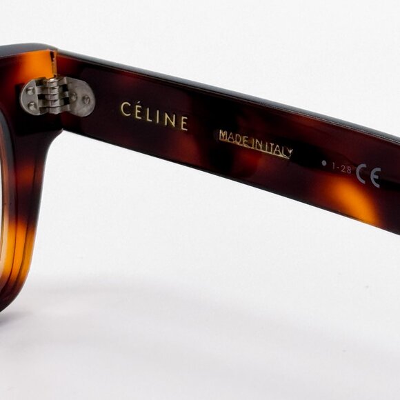 NEW CELINE CL50011F 054 SQUARE BROWN HAVANA WOMEN GLASSES CELINE - Picture 9 of 10